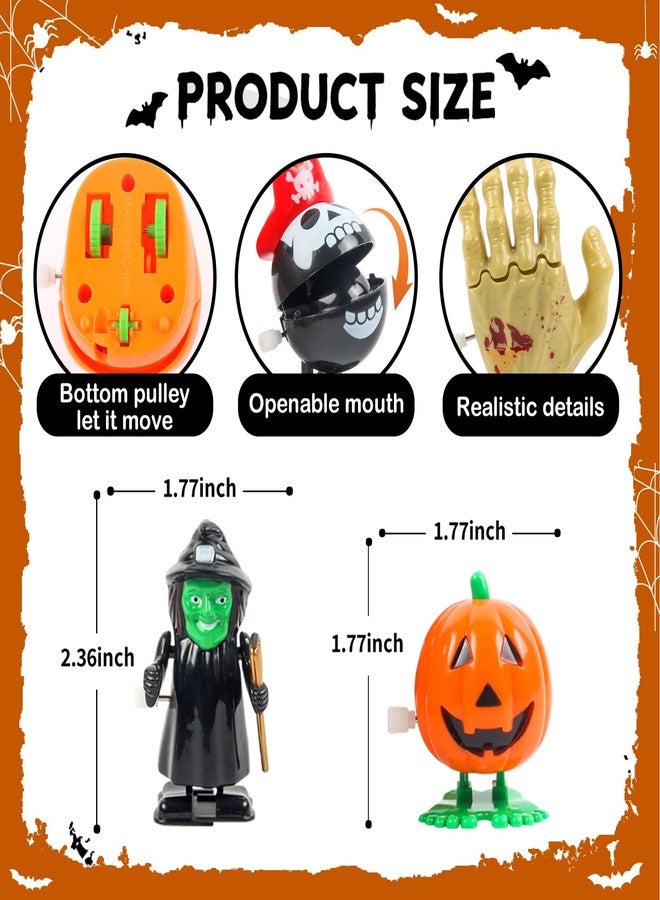 xFFFun 18PCS Halloween Wind Up Toys Bulk, Halloween Party Favors for Kids, Trick or Treat Goodie Bag Stuffers, Pinata Treat Bag Fillers Carnival Small Prizes Toys Classroom Gifts for Boys Girls Giveaways - Image 3